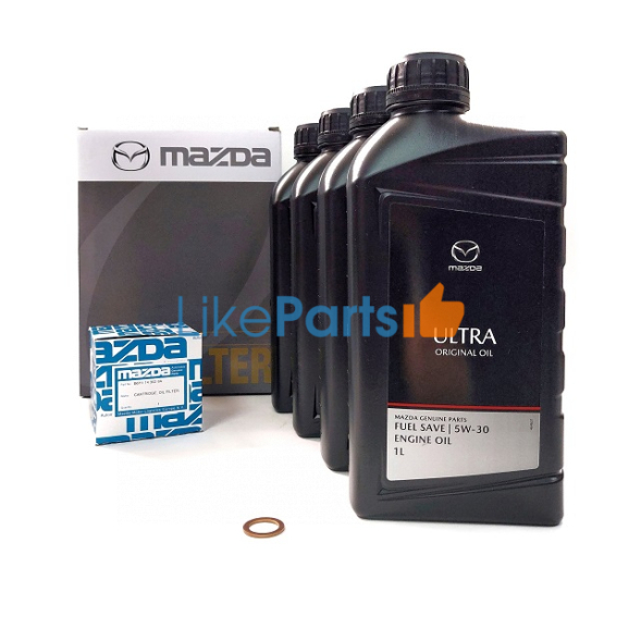 Комплект ТО-3 Mazda 3 1.6 (2013-) (45т.км) с маслом 5W30