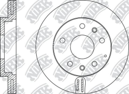Диск передний Mazda 6 2.0/2.3 (2002-2007) Nibk