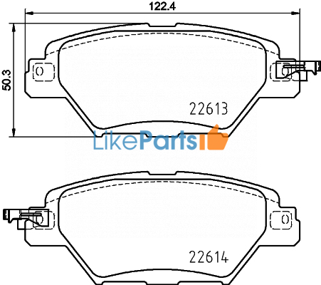 Колодки задние Mazda CX-9 (2017-по н.в.) Nisshinbo