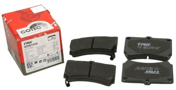 Колодки передние Mazda 323 F V (BA) 07/94-09/98; 323 C IV (BG) 08/89-10/94; 323 F IV (BG) 08/89-10/94; 121 II (DB) 11 TRW