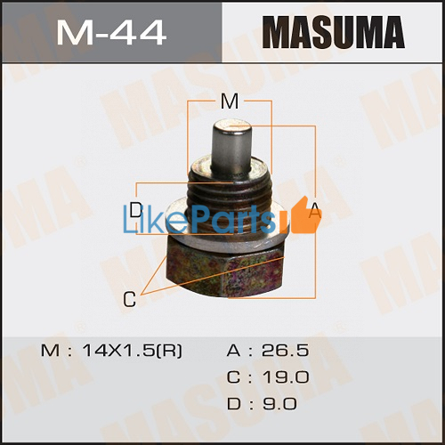 Пробка масляного поддона Mazda CX-30 Masuma с магнитом