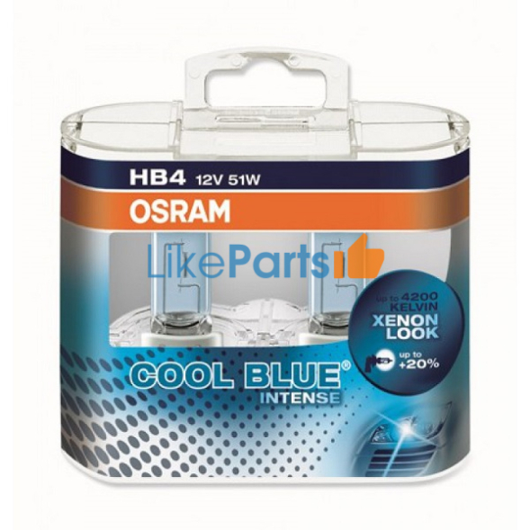 Лампа фары HB4 Osram Cool Blue Intense (комплект 2 шт)