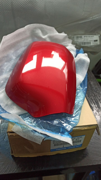Накладка левого зеркала Mazda 3 (2003-2009) / Mazda 6 (2002-2007) цвет 27A Velocity Red MC