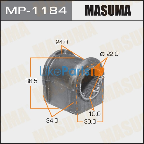 Втулка стабилизатора Mazda 5 переднего Masuma