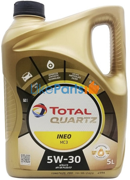 Масло моторное Total Quartz Ineo MC3 5W30 (5л)